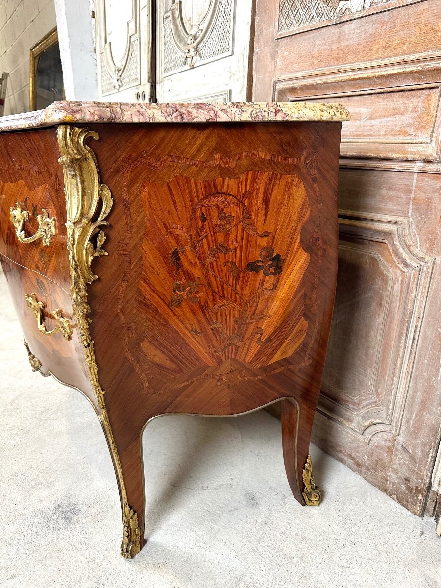 Louis XV Style Chest Of Drawers, 20th Century -photo-2