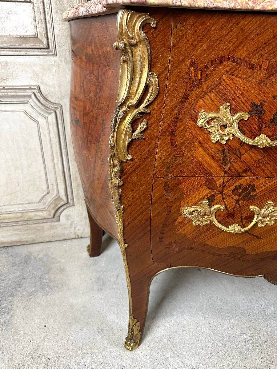 Louis XV Style Chest Of Drawers, 20th Century -photo-6