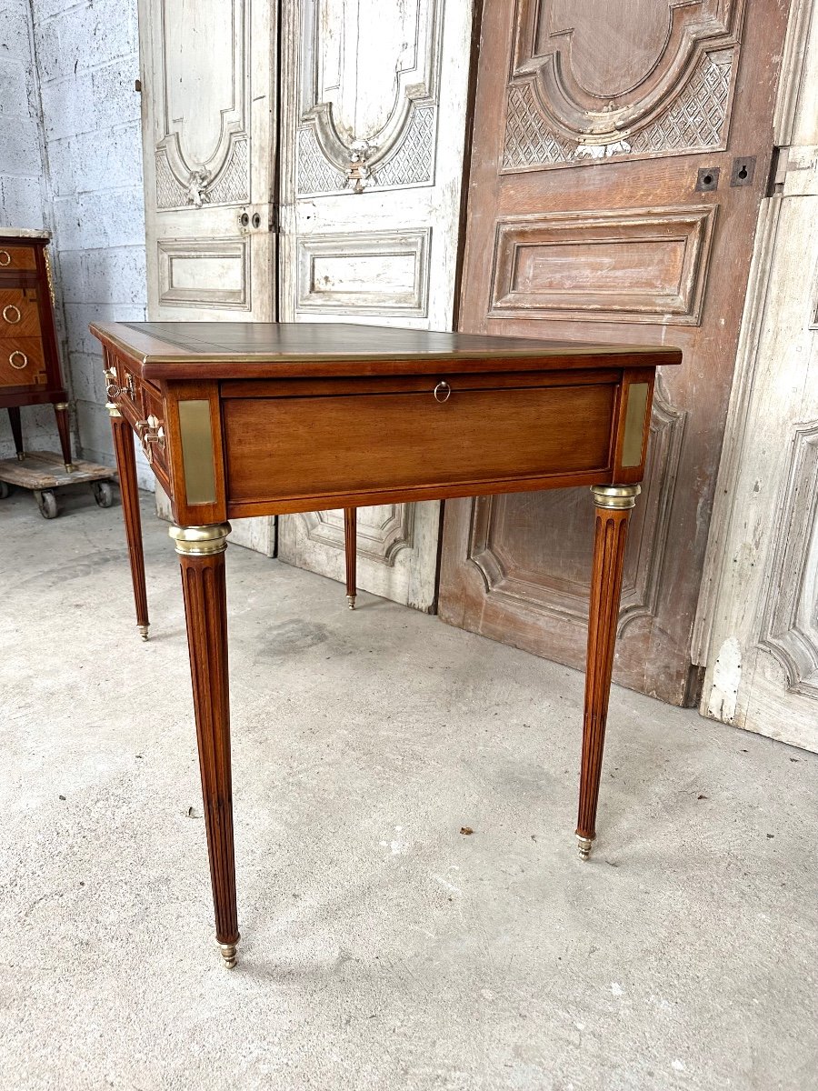 Small Louis XVI Style Flat Desk-photo-3