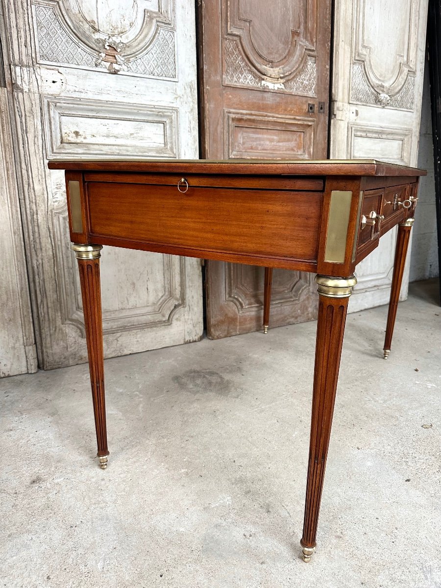 Small Louis XVI Style Flat Desk-photo-4