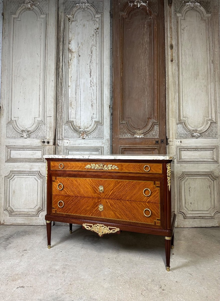 Commode Louis XVI Sormani Fin 19e Siècle