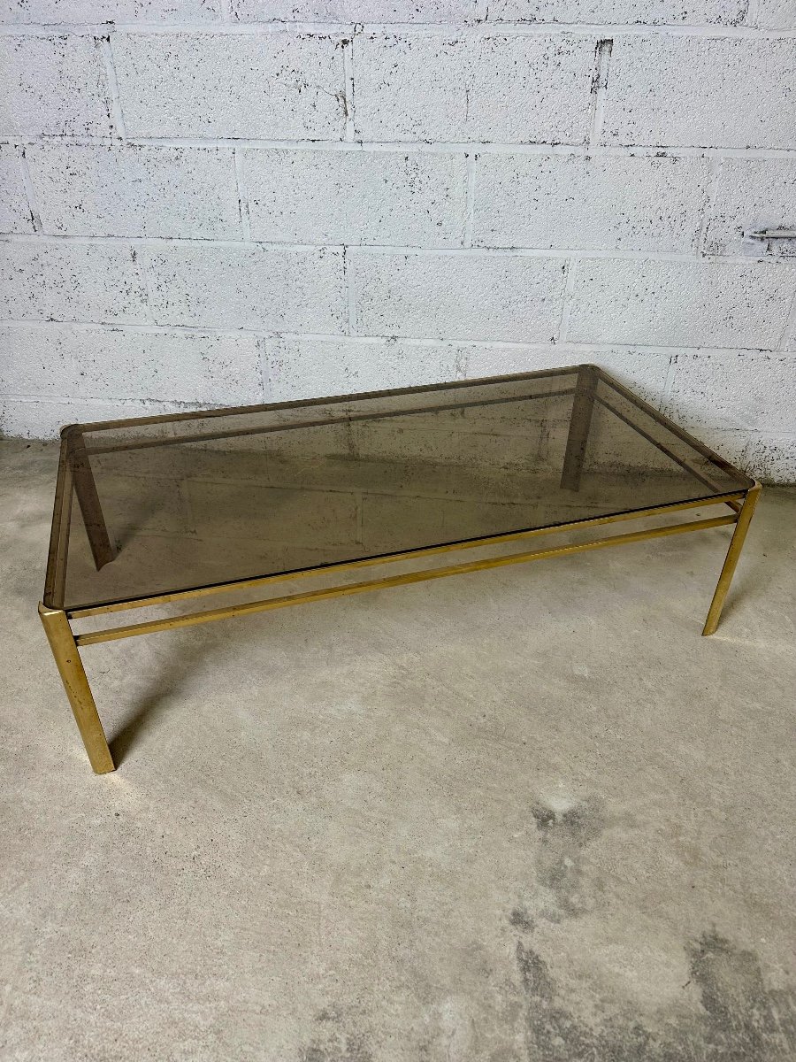 60s Bronze Coffee Table-photo-2