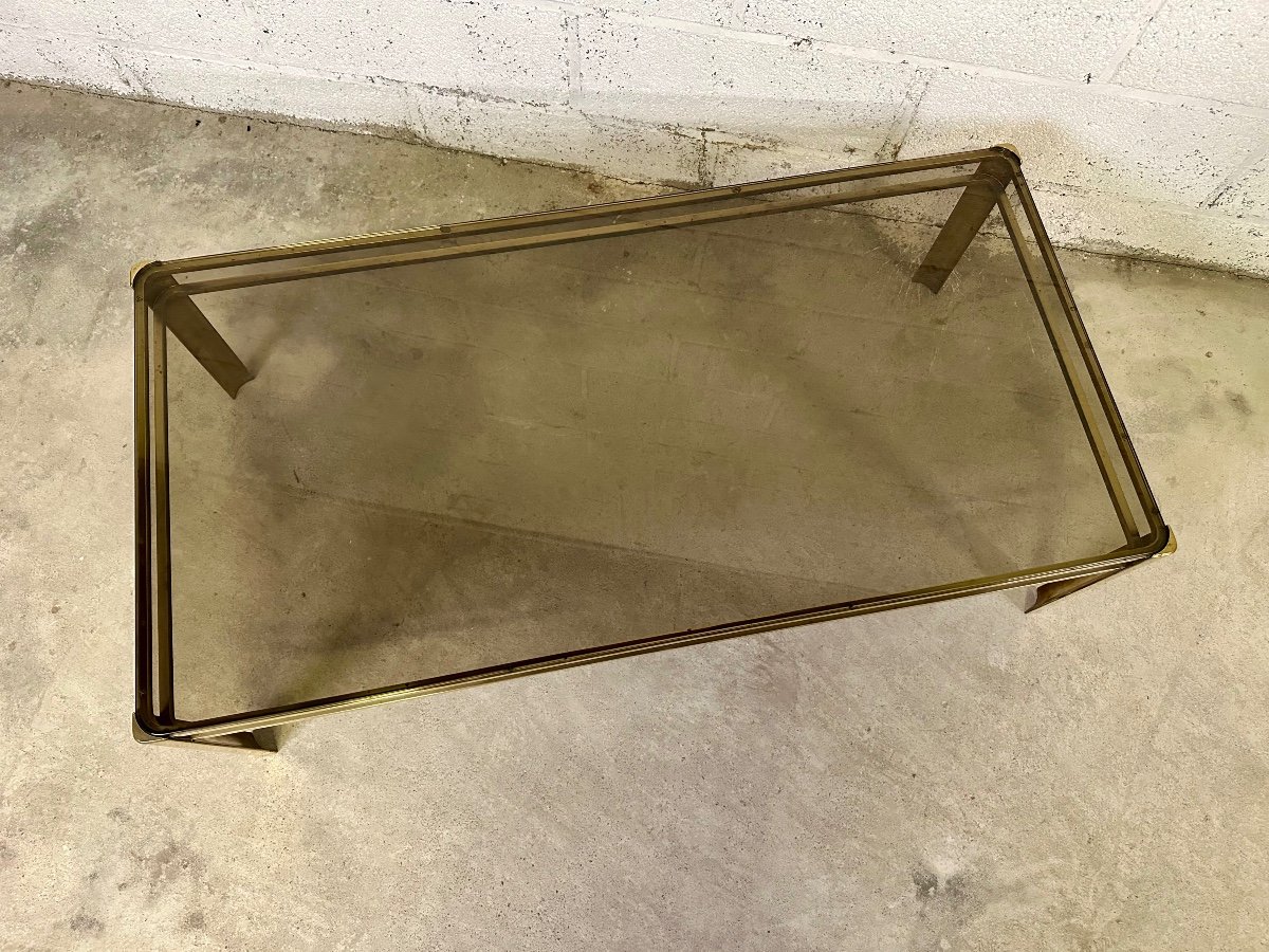 60s Bronze Coffee Table-photo-3