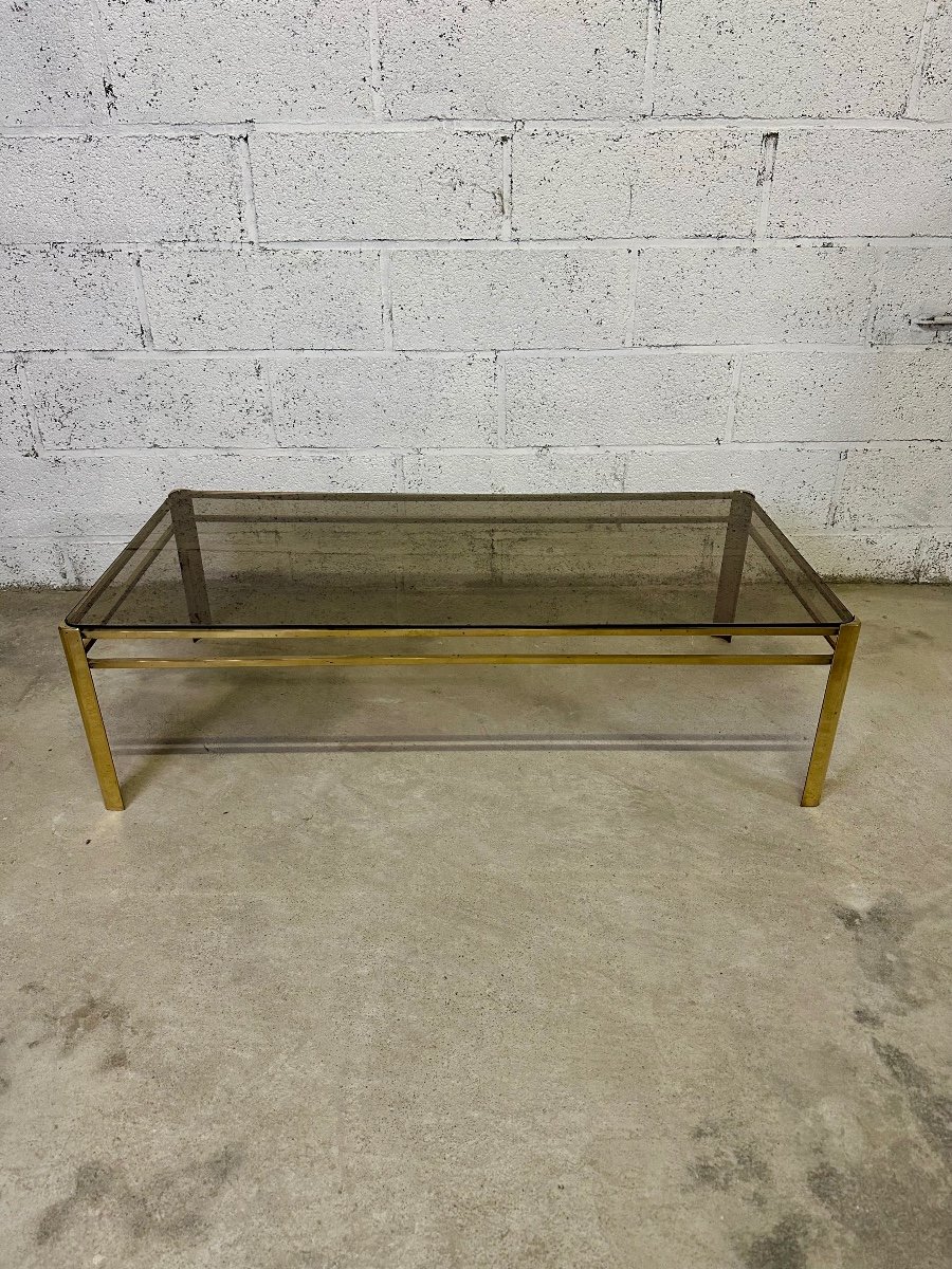 60s Bronze Coffee Table-photo-6