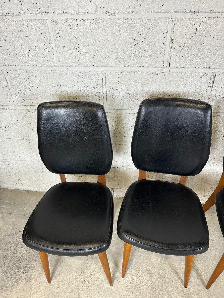 Set Of 4 Vintage Chairs-photo-2