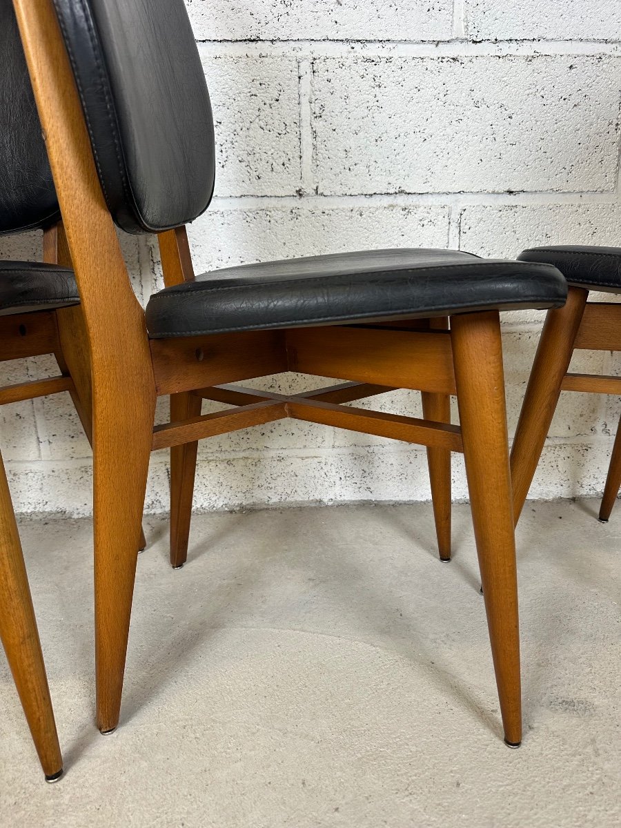 Set Of 4 Vintage Chairs-photo-1