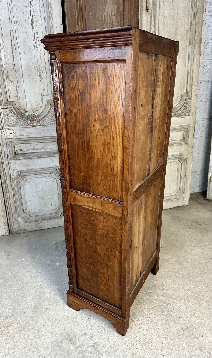 Gothic Chestnut Wardrobe, 1900s-photo-4