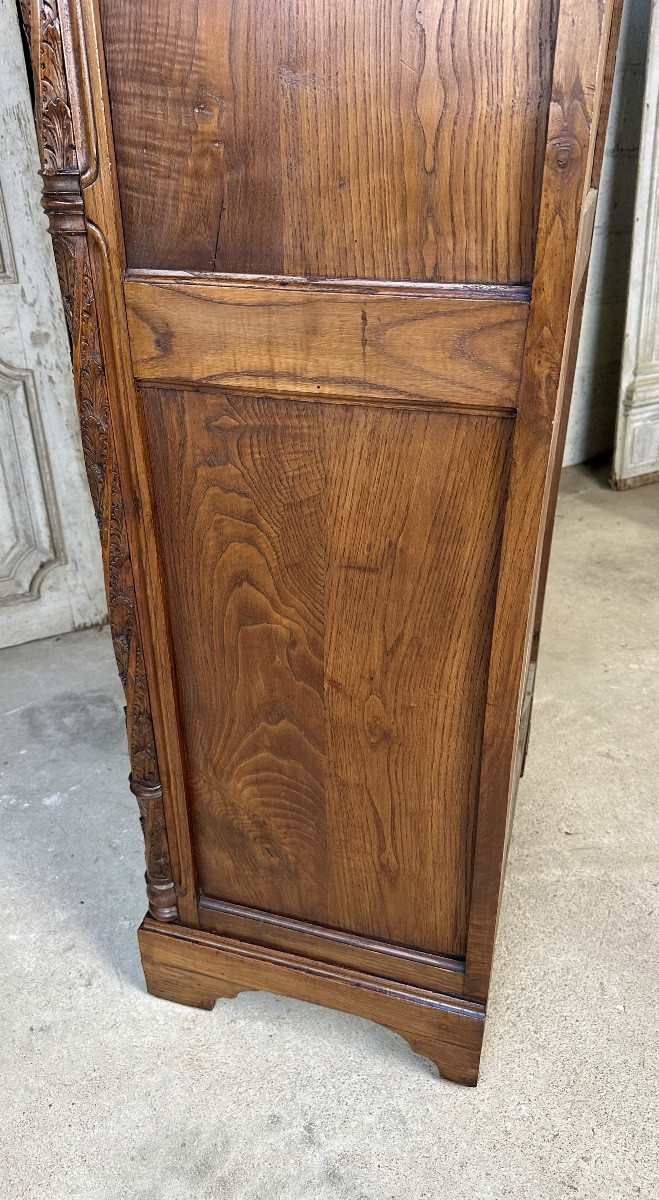 Gothic Chestnut Wardrobe, 1900s-photo-5