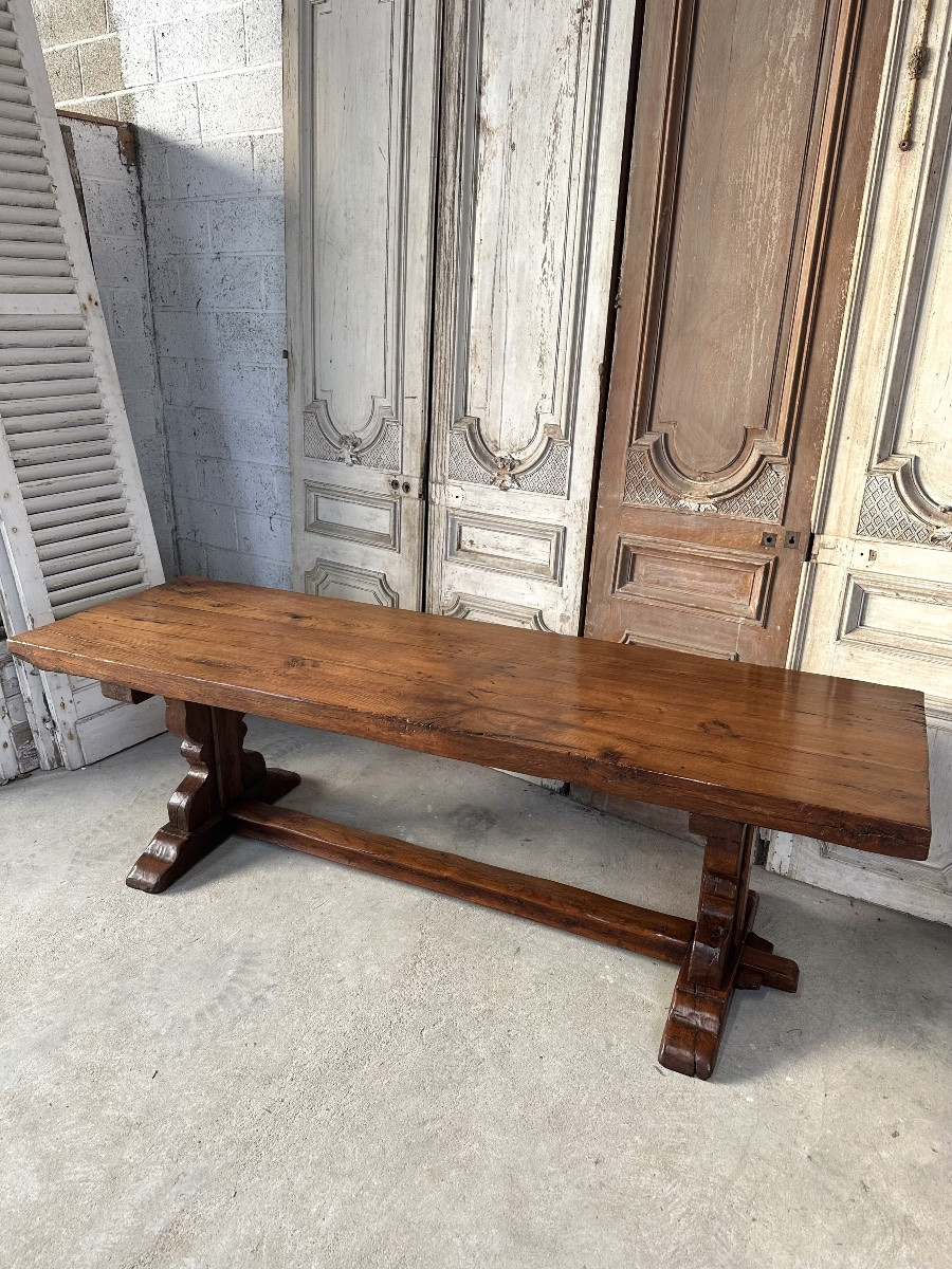 20th Century Oak Monastery Table-photo-3