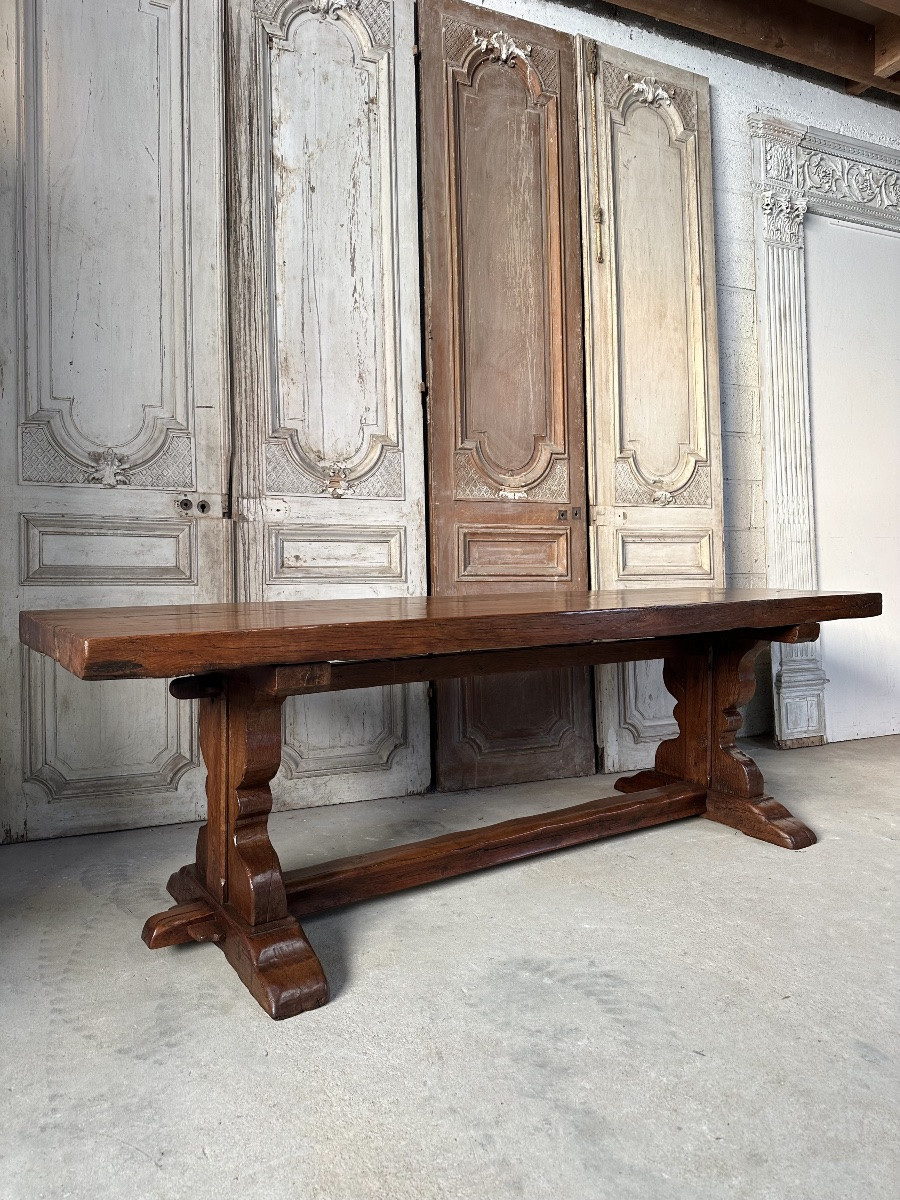 20th Century Oak Monastery Table-photo-4