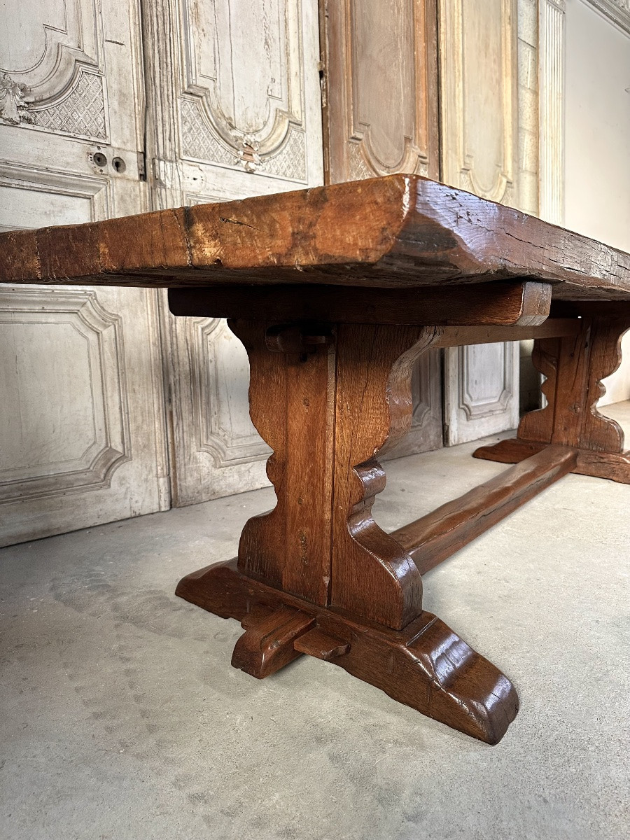 20th Century Oak Monastery Table-photo-7