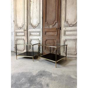 Pair Of Maison Charles 20th Century Sofa End Tables