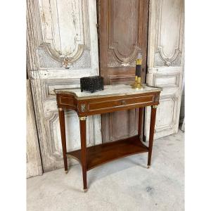 Louis XVI Console In Mahogany 20th Century