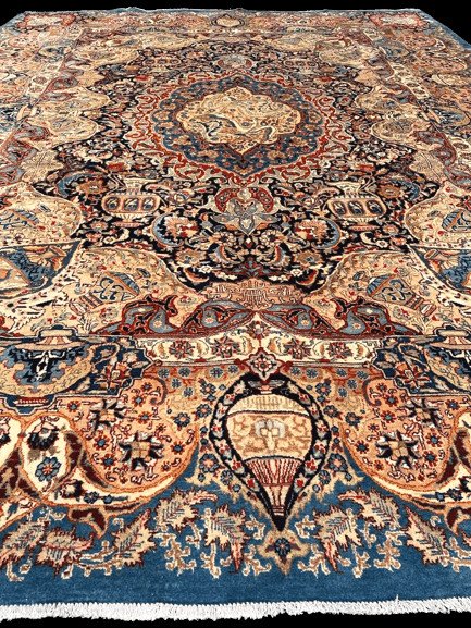 Very Large Persian Kashmar Rug (circa 1990)-photo-3