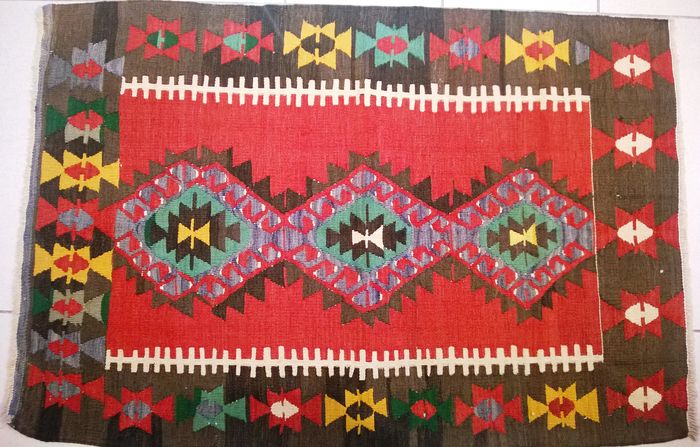 Tapis Kilim Turc Nomade Denizli