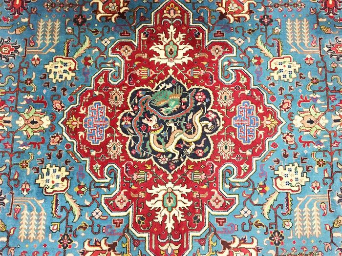 Tapis Ancien Tabriz Iran 1960-photo-3