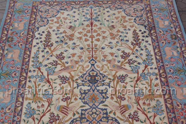 Tapis Isfahan Iran Ancien 1960