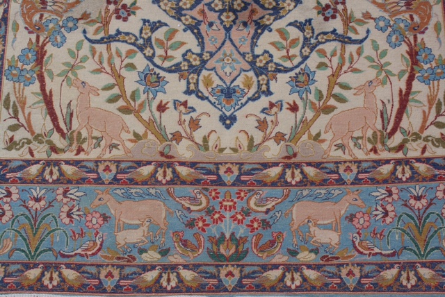 Tapis Isfahan Iran Ancien 1960-photo-3