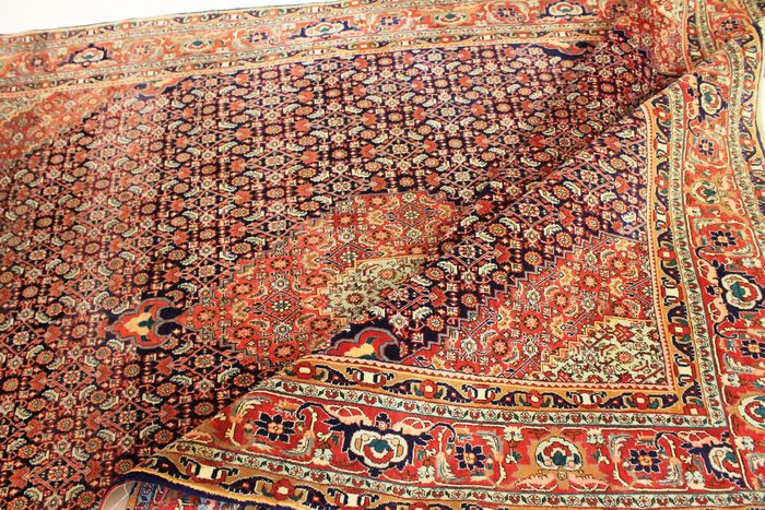 Tapis Persan Bidjar Herati Circa 1950-photo-4