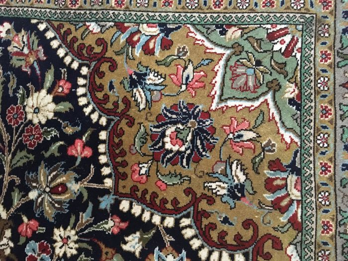 Tapis d'Iran Ghoum Laine Kork Milieu XXème Siècle-photo-3