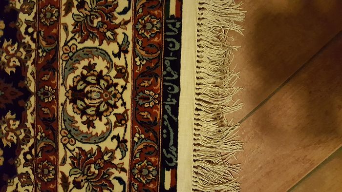 Tapis Iran Isfahan Extra Fin Laine & Soie-photo-3