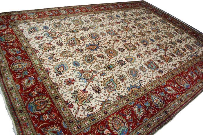 Très grand tapis Tabriz Iran signé Milieu XXème Siècle