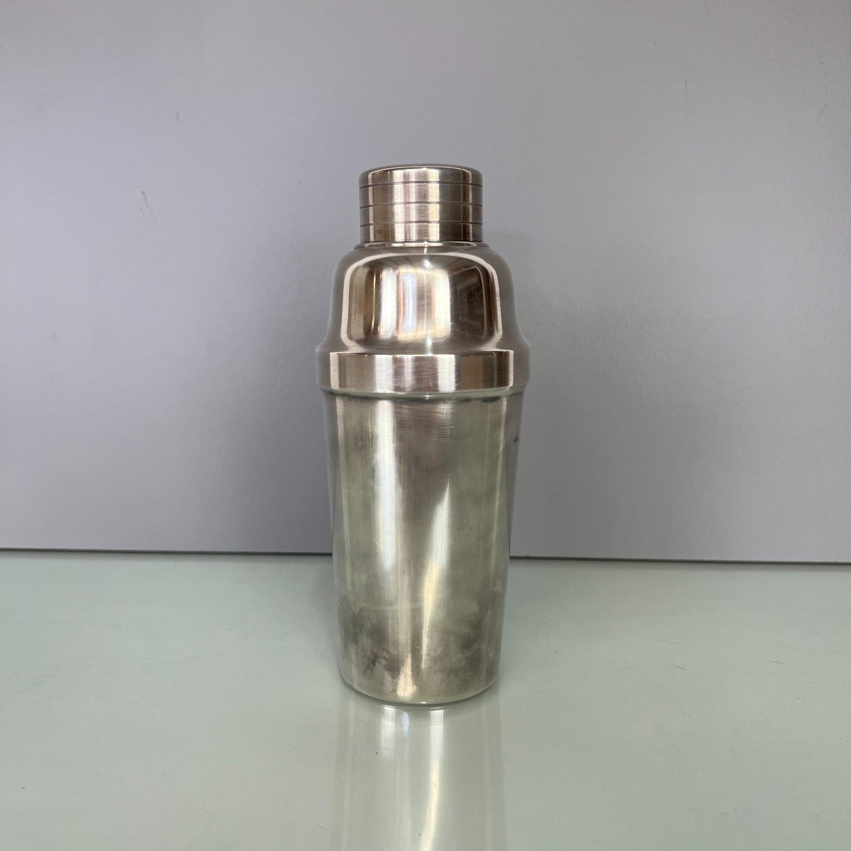 Antique French Christofle Art Deco Cocktail Shaker H 20 Cm -photo-2