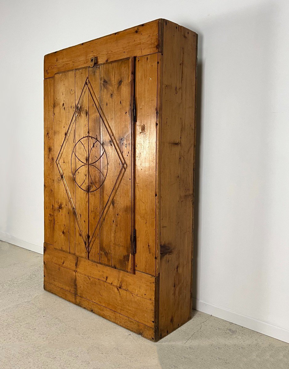 Authentic Mountain Cupboard (confiturier) From The French Alps, 18th-century Alpine Art-photo-3