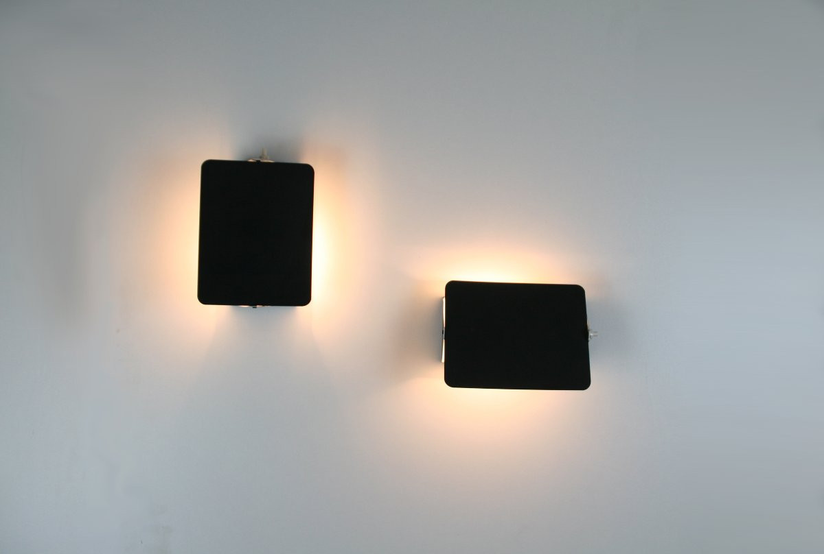 Pair Of Cp1 Wall Lights By Charlotte Perriand Steph Simon - Les Arcs France 1960-photo-3