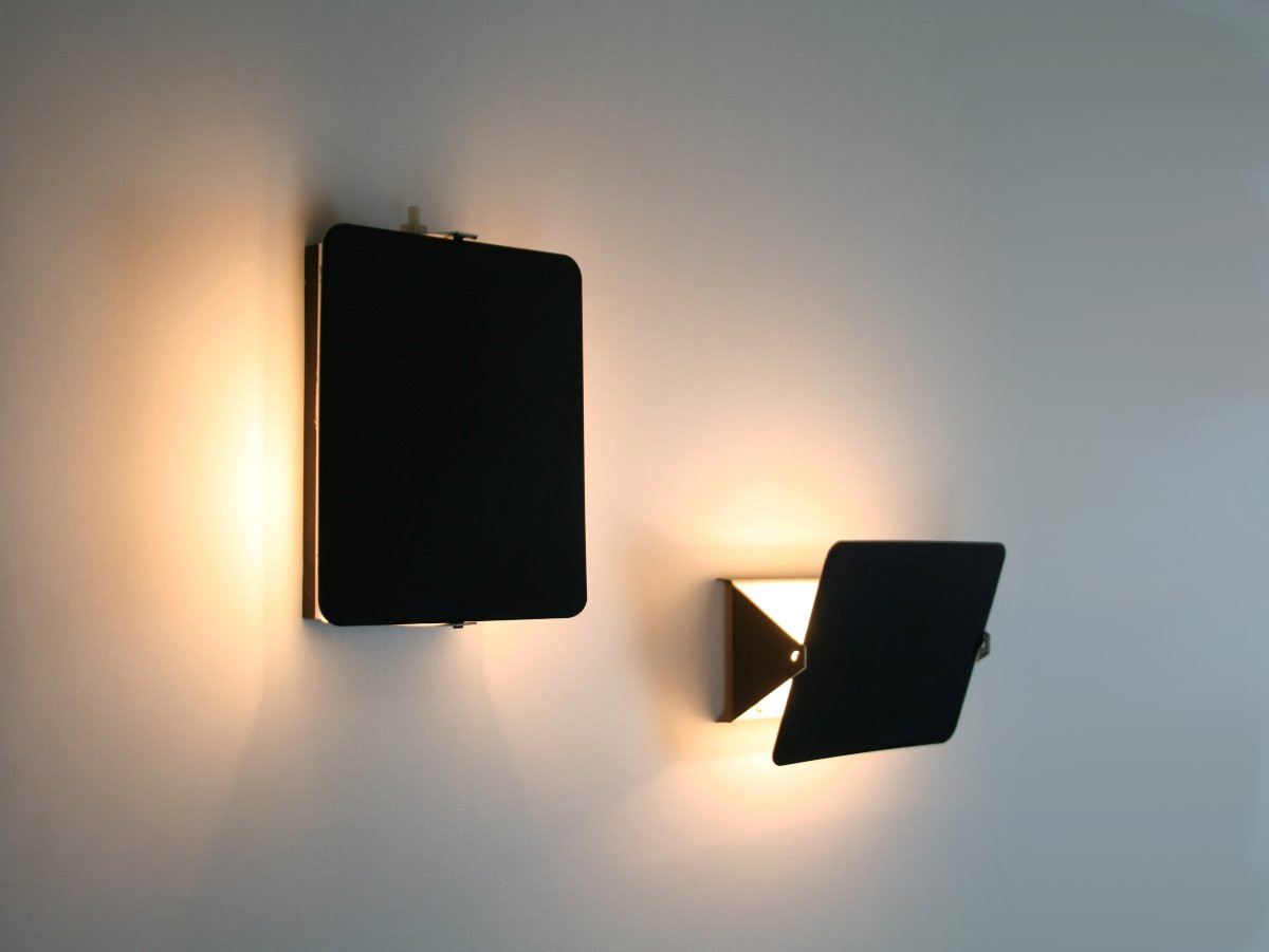 Pair Of Cp1 Wall Lights By Charlotte Perriand Steph Simon - Les Arcs France 1960-photo-4