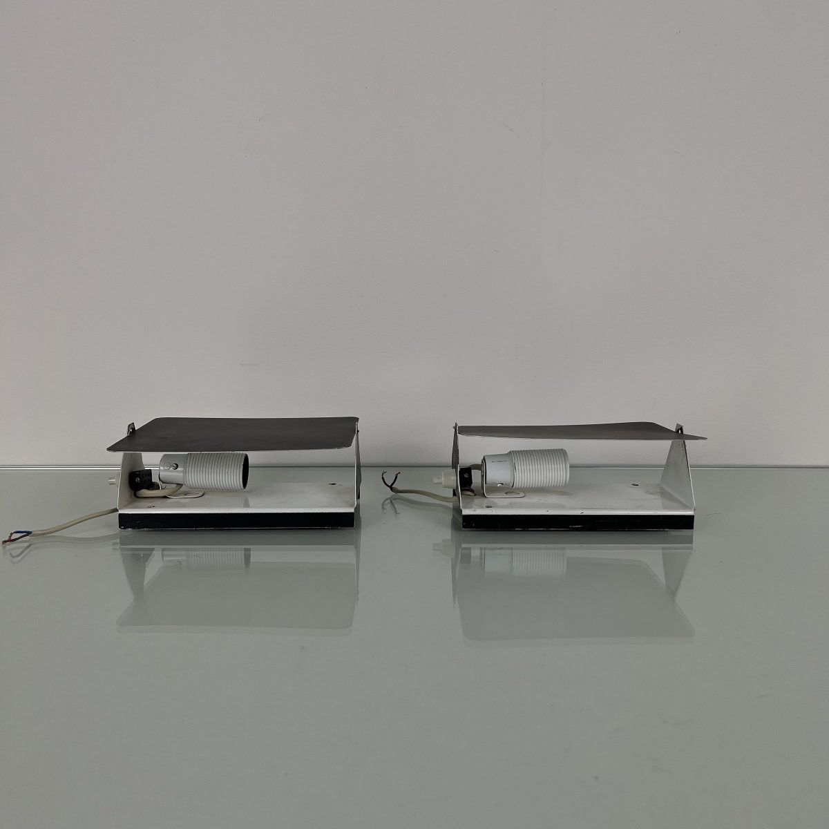 Pair Of Cp1 Wall Lights By Charlotte Perriand Steph Simon - Les Arcs France 1960-photo-3