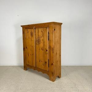 French Alps Chalet Cabinet Furniture, Cupboard, Folk Art, Alpine Art 