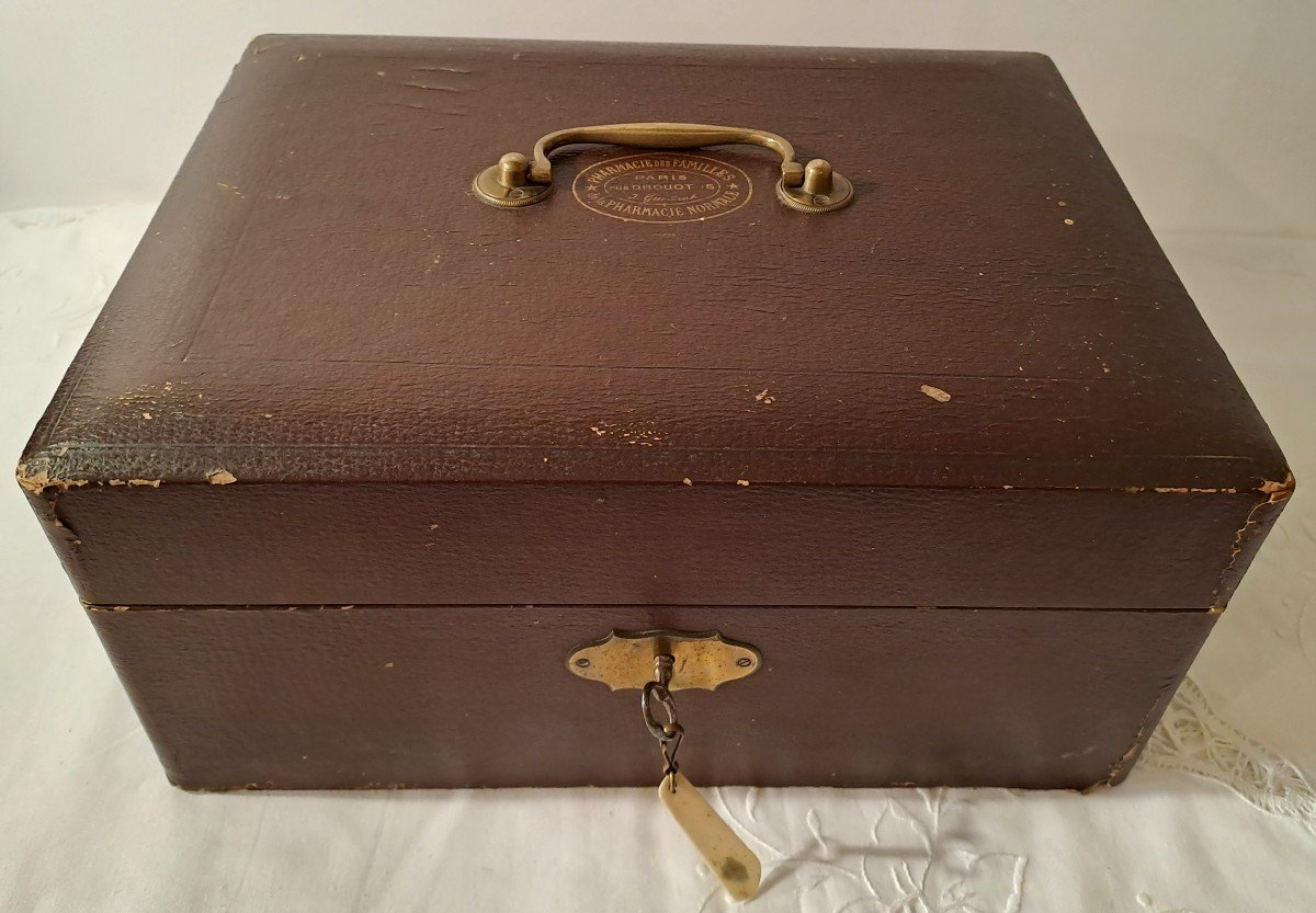 Old "family Pharmacy" Case, Mid 19th Century-photo-3