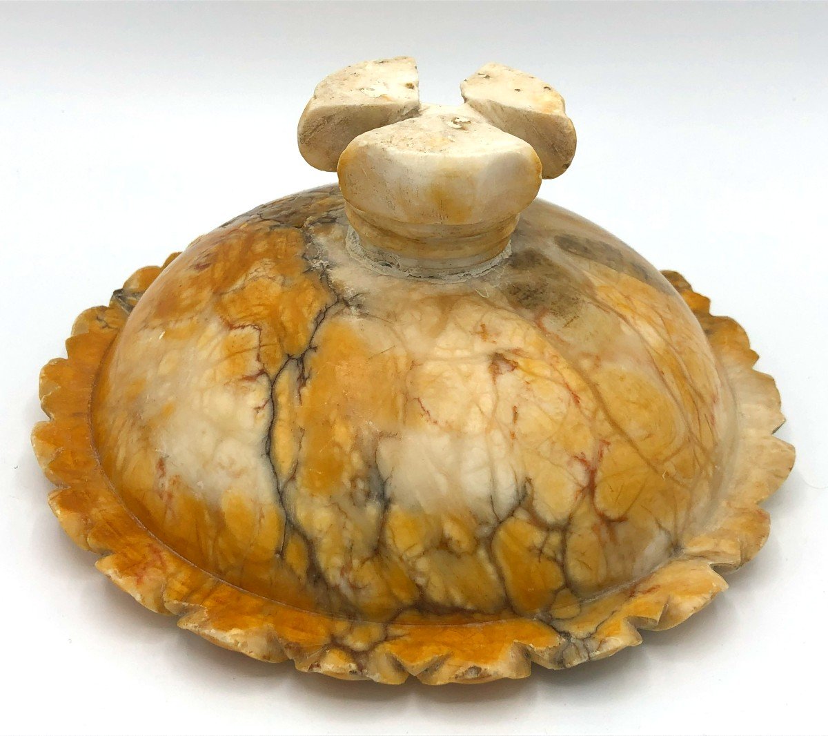 Medici Shaped Cup In Siena Marble, Late 19th - Early 20th Century-photo-6