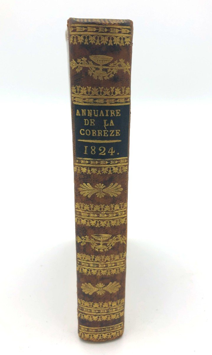 Annuaire 1824 Département De La Corrèze, Ex-libris Armorié Famille De Villeuve Du Languedoc-photo-1