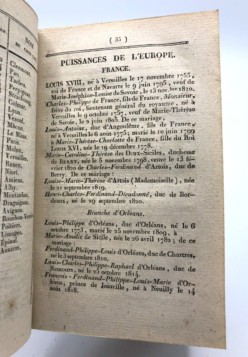 Annuaire 1824 Département De La Corrèze, Ex-libris Armorié Famille De Villeuve Du Languedoc-photo-3