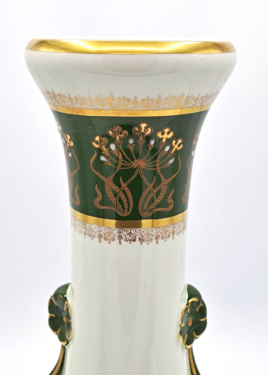 Vase Art Nouveau Keller & Guérin Lunéville en Faïence Fine, XIXème Siècle-photo-4