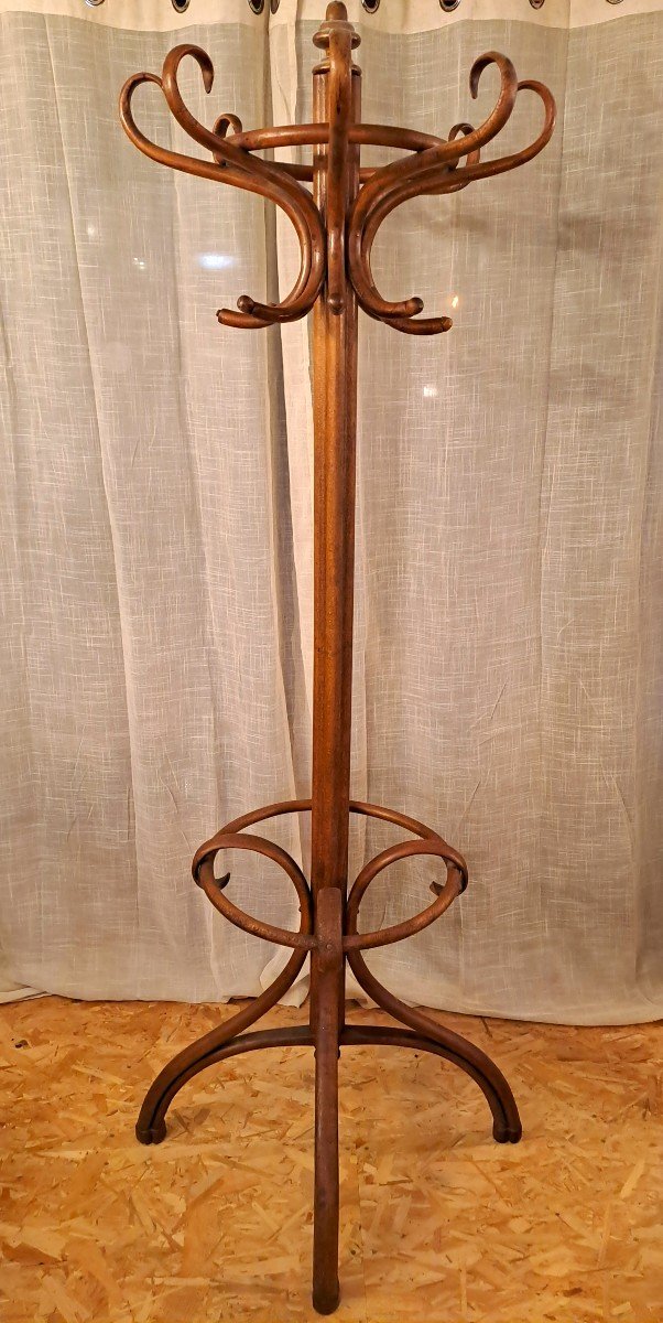 Thonet Jugendstil Parrot Coat Rack With 8 Branches, Early 20th Century-photo-1