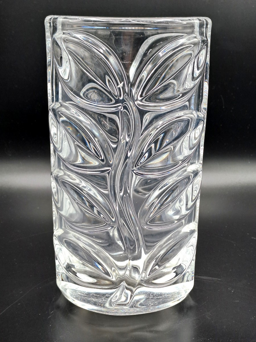 Lorraine Crystal Vase, Art Deco Style, Mid-20th Century-photo-1