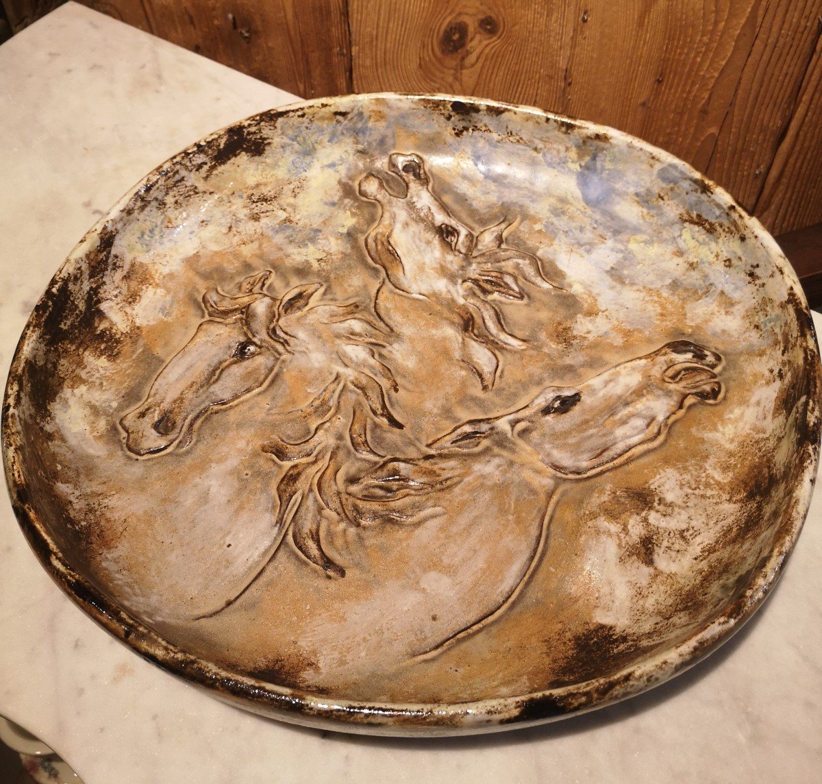 Large Ceramic Dish Alexandre Kostanda