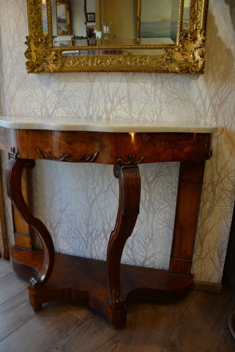 Console Louis Philippe En Noyer -photo-2