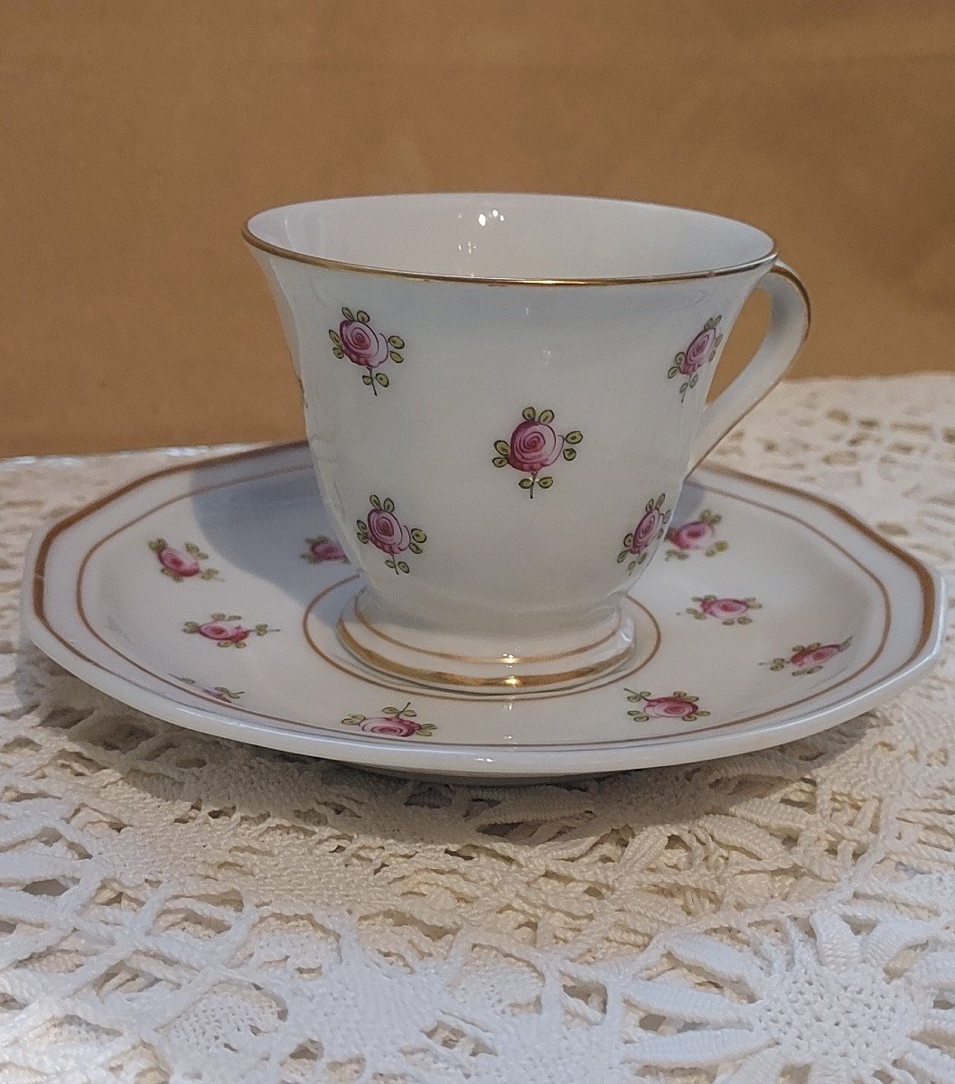 Limoges Porcelain Coffee Service Signed Bernardaud-photo-1