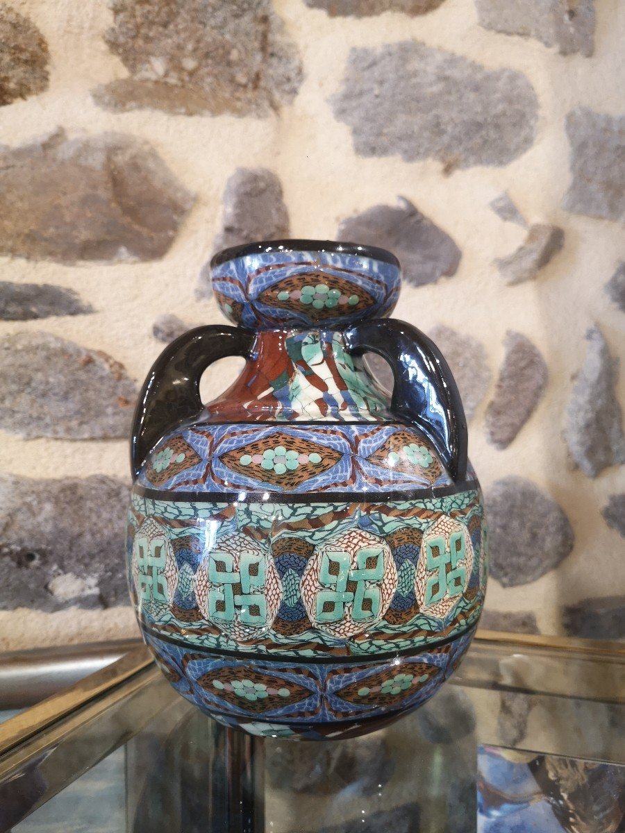 Jean Gerbino, Vase En Céramique, Vallauris 