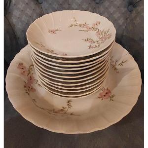 Limoges / Bernardaud Porcelain Dessert Service Amandine Model