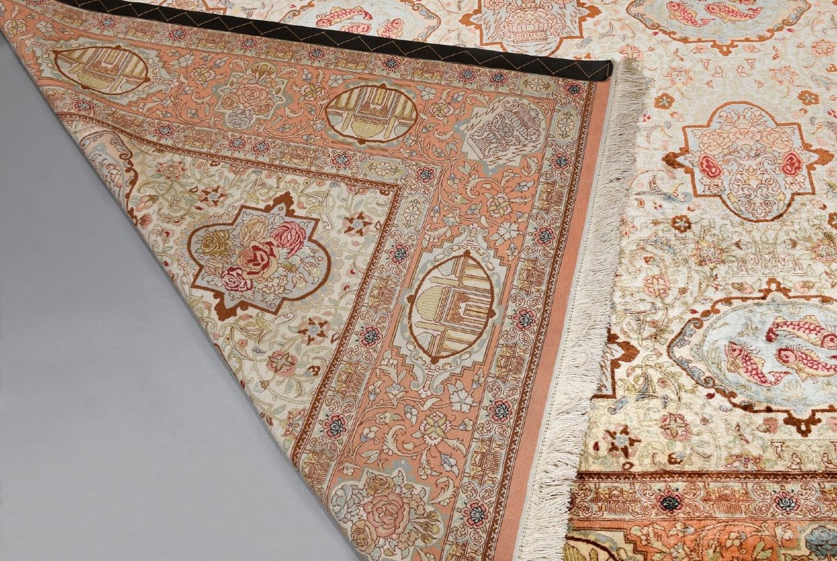 Ghom (iran) Silk Rug-photo-3