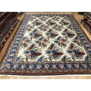 Ghoum Persian Wool And Silk Carpet 3.35 X 2.30