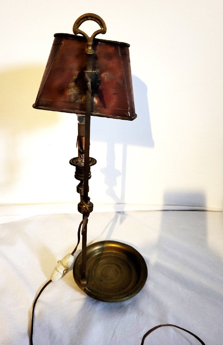 Petite Lampe Bouillote Du 18ème Siècle-photo-3