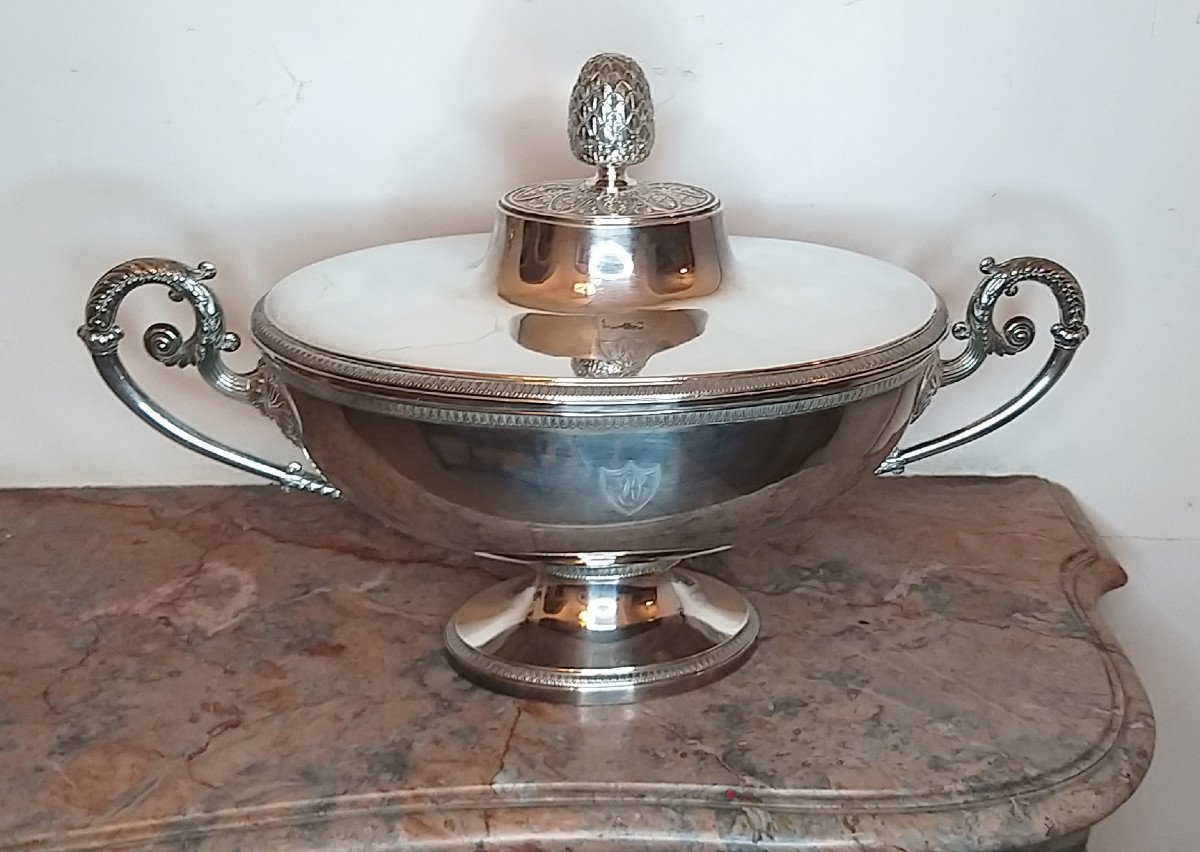 Pair Of Silver Soup Tureens-photo-2