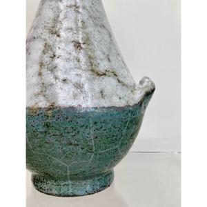 Jean Derval (1925-2010) Vase à Anses Vallauris Atelier Du Portail Circa 1960 Era Capron