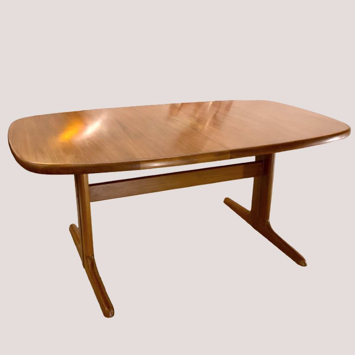 Table De Salle à Manger à Rallonges Design Scandinave Années 1960 En Teck, 12couverts-photo-2